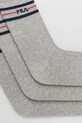Fila - Ponožky (3-pack) F9092.D šedá AW21