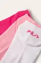 Ponožky Fila (3 páry) ružová