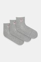 Fila - Носки (3 пары) короткие носки серый F9303.D