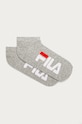 Členkové ponožky Fila (2-pack) krátke ponožky sivá F9199.M