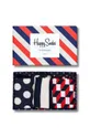 mornarsko modra Happy Socks nogavice Gift Box (3-pak) Moški