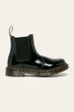 negru Dr. Martens ghete chelsea de piele 2976 De femei