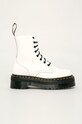 Dr Martens bocanci de piele cu snur alb DM15265100