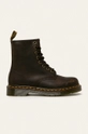 brązowy Dr. Martens workery skórzane 1460 Damski