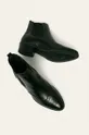 čierna Tamaris - Kožené kovbojské topánky