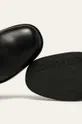 čierna Calvin Klein - Kožené členkové topánky