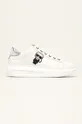 λευκό Karl Lagerfeld - Δερμάτινα παπούτσια Γυναικεία