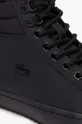 čierna Lacoste - Kožené členkové topánky Straight Set Thermo