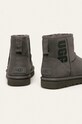 Încălțăminte UGG - Bocanci de piele Classic Mini Ugg Rubber Logo 1108231 gri