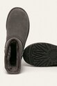 UGG - Bocanci de piele Classic Mini Ugg Rubber Logo gri 1108231