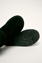 UGG - Śniegowce skórzane Classic Mini Ugg Rubber Logo czarny 1108231