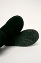 crna UGG - Kožne čizme za snijeg Classic Mini Ugg Rubber Logo