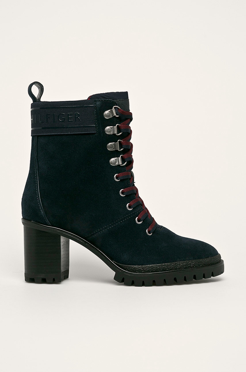 tmavomodrá Tommy Hilfiger - Členkové topánky Dámsky