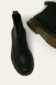 negru Dr Martens bocanci de piele