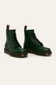 Dr Martens - Kožne čizme tamno zelena