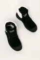 Palladium - Kožené členkové topánky čierna