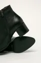 čierna Badura - Kožené členkové topánky