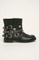 Twinset - Cizme de piele neizolat negru 192TCT02C.S11615