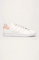 biela adidas Originals - Detské topánky Stan Smith EE7571 Dievčenský