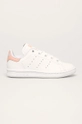 biela adidas Originals - Detské topánky Stan Smith EE7580 Dievčenský