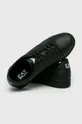 μαύρο EA7 Emporio Armani - Δερμάτινα παπούτσια