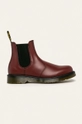 bordowy Dr. Martens - Buty skórzane 2976 Smooth Męski