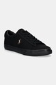 Polo Ralph Lauren Кеды Sayer кожа чёрный 816764497002