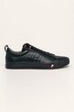 Tommy Hilfiger - Topánky usňová koža tmavomodrá FM0FM02373