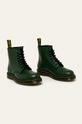 Dr Martens - Kožené boty tmavě zelená