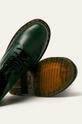 tmavě zelená Dr Martens - Kožené boty