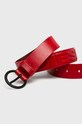 Diesel - Pasek skórzany X06210.PR227 czerwony SS21