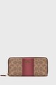 Coach Portfel skórzany 73739 Slim Accordion Zip skóra licowa brązowy 73739