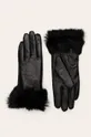 čierna Liu Jo - Kožené rukavice Dámsky