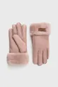 розовый Замшевые перчатки UGG Женский