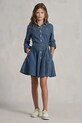 Polo Ralph Lauren - Sukienka dziecięca 140-158 cm 313698860001 313698860001 niebieski