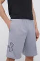 siva Kratke hlače za vadbo Under Armour Moški