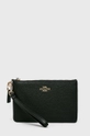 czarny Coach - Kopertówka skórzana 22952 Small Wristlet Damski