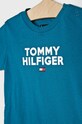 Băieți Tommy Hilfiger - Tricou copii 74-176 cm KB0KB04992 albastru