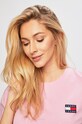 Tommy Jeans - Top DW0DW06813 różowy DW0DW06813