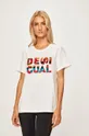 biały Desigual Sport - T-shirt 19WOTK19 Damski