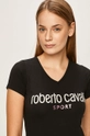 czarny Roberto Cavalli Sport - T-shirt