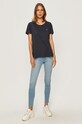 Tommy Jeans - Tričko DW0DW06901 tmavomodrá AW20