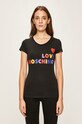 Love Moschino - Tricou negru W.4.B19.5B.M.4083