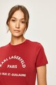 Karl Lagerfeld - Tricou burgundia 96KW1730