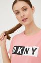 brudny róż Dkny t-shirt DP8T5894