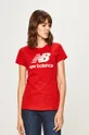 czerwony New Balance - T-shirt WT91546REP Damski