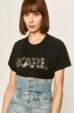 Karl Lagerfeld - Tricou negru 96KW1710