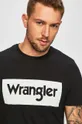 čierna Wrangler - Pánske tričko Pánsky