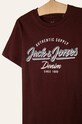 Oblečenie Jack & Jones - Detské tričko 128-176 cm 12158430 burgundské