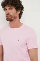 różowy Tommy Hilfiger t-shirt